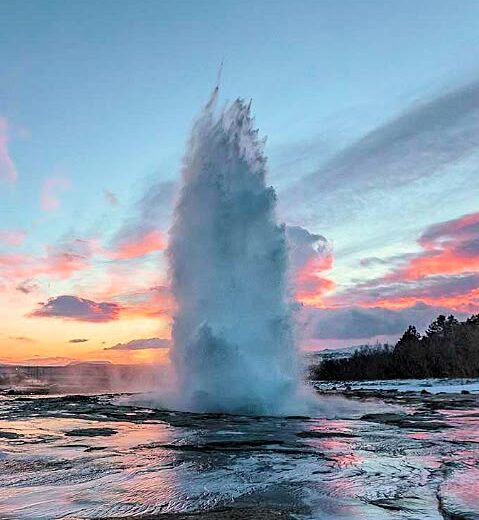 Waterfalls, Geysers and Glacier